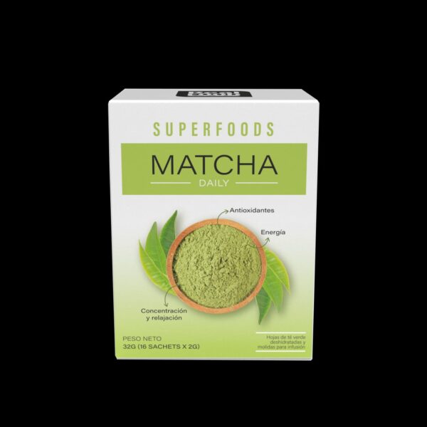 MATCHA CAJA  X16 SACHETS 2 G-REAL FOOD COMPANY - Imagen 2