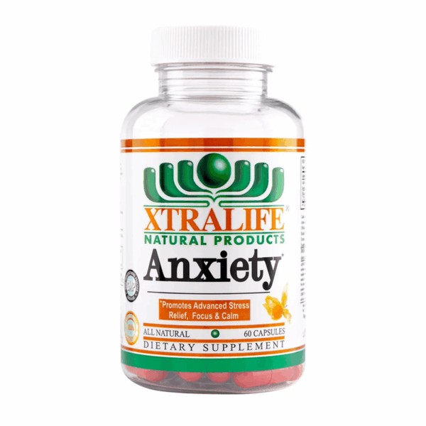 ANXIETY (ASHWAGANDHA+RHODIOLA) COMBATE EL ESTRES-ANSIEDAD--INSOMNIO Y DEPRESION-XTRALIFE 60 CAPS